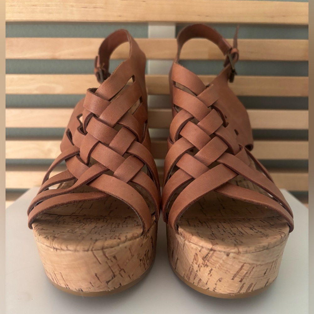 Lauren Ralph Lauren Brown Platform Sandals View 2